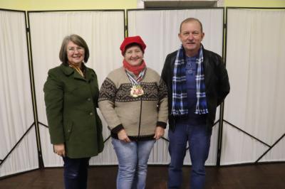 Entrega da premiao do Campeonato Municipal de Canastra
