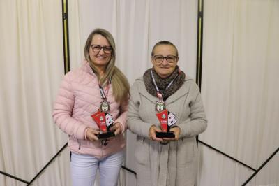 Entrega da premiao do Campeonato Municipal de Canastra